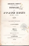 Abrahama Norova Putování po Svaté zemi roku 1835. Díl I.