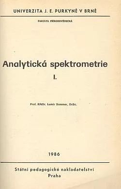 Analytická spektrometrie I.