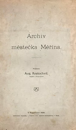 Archiv městečka Měřína