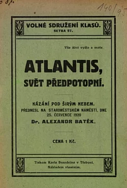 Atlantis, svět předpotopní