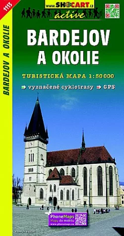 Bardejov a okolie - turistická mapa - 1 : 50 000 - SHOcart 1113