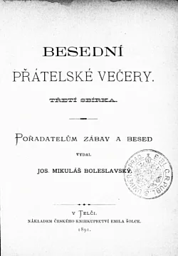 Besední přátelské večery: Sbírka 3