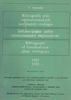 Bibliografia prác československých rastlinných virológov