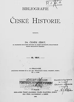 Biblografie české historie 3. díl