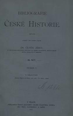 Biblografie české historie 5. díl