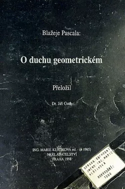 Blažeje Pascala O duchu geometrickém