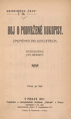 Boj o podvržené rukopisy