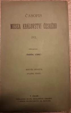 Časopis Musea království českého 1913 - Svazek 3.