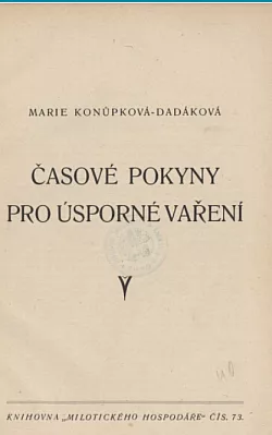 Časové pokyny pro úsporné vaření