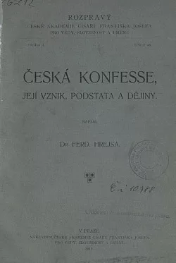 Česká konfesse, její vznik, podstata a dějiny
