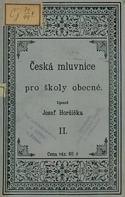 Česká mluvnice pro školy obecné 2 díl