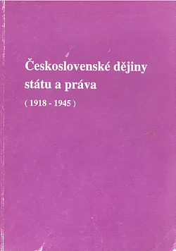 Československé dějiny státu a práva (1918-1945)