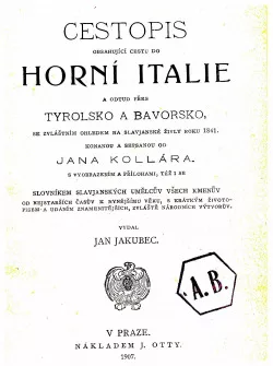 Cestopis do horní Itálie