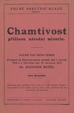 Chamtivost příčinou národní mizerie