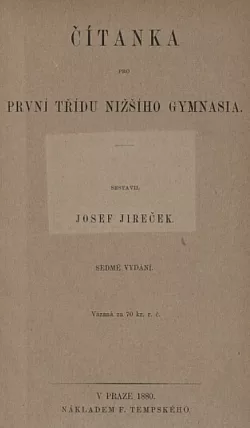 Čítanka pro první třídu nižšího gymnasia