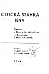 Citická stávka 1894