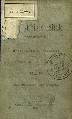 Co jest čistý užitek pozemkový?