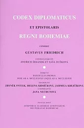 Codex diplomaticus et epistolaris Regni Bohemiae VI/1