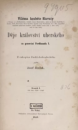 Děje království uherského za panování Ferdinanda I.