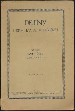 Dejiny cirkvi ev. a. Hájskej