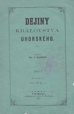 Dejiny kráľovstva uhorského: Diel I.