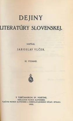 Dejiny literatúry slovenskej