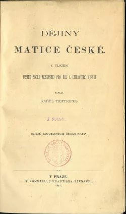 Dějiny Matice české