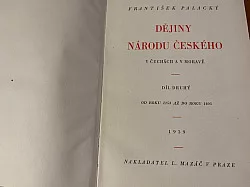 Dějiny národu českého v Čechách a Moravě II.