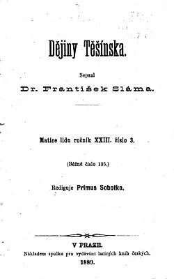 Dějiny Těšínska – svazek 1
