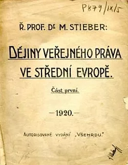 Dějiny veřejného práva ve střední Evropě I.