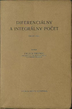 Diferenciálny a integrálny počet. Druhý diel