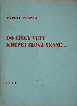 Do číšky věty krůpěj slova skane ...