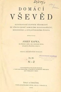 Domácí  vševěd. Díl III., N–Ž