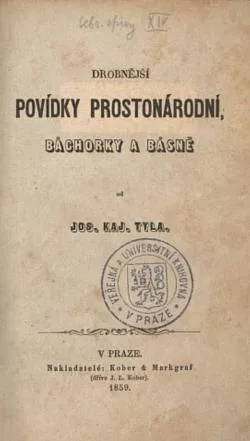 Drobnější povídky prostonárodní, báchorky a básně