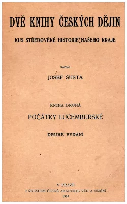 Dvě knihy českých dějin kniha druhá