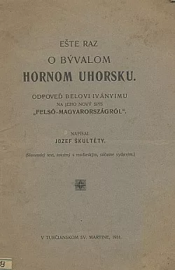 Ešte raz o bývalom Hornom Uhorsku
