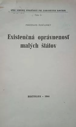 Existenčná oprávnenosť malých štátov