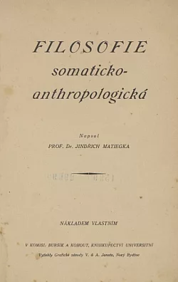 Filosofie somaticko - anthropologická