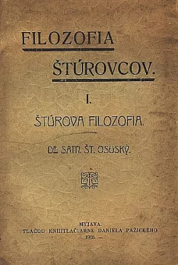 Filozofia Štúrovcov. I., Štúrova filozofia