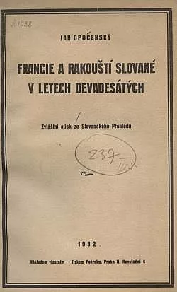 Francie a rakouští Slované v letech devadesátých