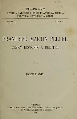 František Martin Pelcel, český historik a buditel