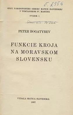 Funkcie kroja na Moravskom Slovensku