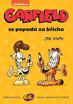 Garfield se popadá za břicho