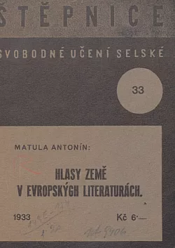 Hlasy země v evropských literaturách