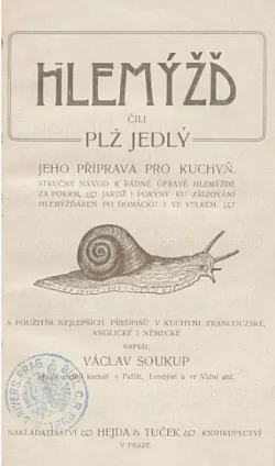 Hlemýžď čili plž jedlý a jeho příprava pro kuchyň
