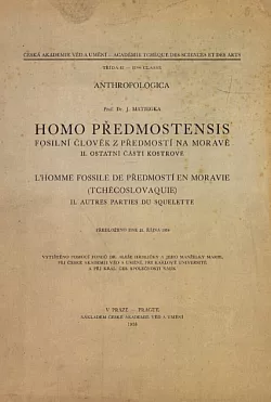 Homo predmostensis II. Ostatní části kostrové
