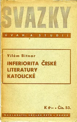 Inferiorita české literatury katolické