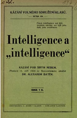 Intelligence a ,,intelligence"