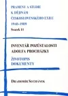 Inventář pozůstalosti Adolfa Procházky