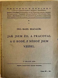 Jak jsem žil a pracoval a o rodě, z něhož jsem vzešel